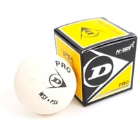 Мяч для сквоша DUNLOP White Pro (1 желтая точка, 1 шт)