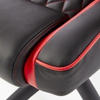 Кресло Halmar Vector (черный/красный)