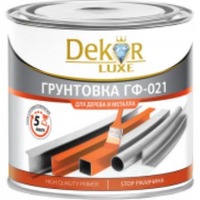 Алкидная грунтовка Dekor ГФ-021 (0.8 кг, серый)