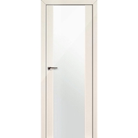 Межкомнатная дверь ProfilDoors 8L R (магнолия люкс, белый триплекс)
