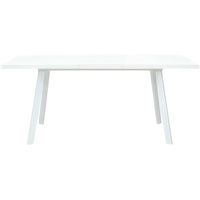 Кухонный стол M-City Фин 120 464M04111 (белый стекло/белый)