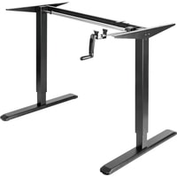 Стол для работы стоя ErgoSmart Manual Desk Special 1380x800x18 мм (альпийский белый/черный)