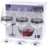 Набор бокалов для вина Bohemia Crystal Sandra 40728/Q9171/350