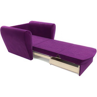 Кресло-кровать Мебель-АРС Квартет (микровельвет, фиолетовый)