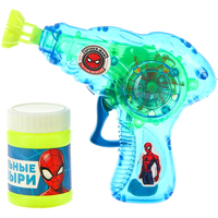 Пистолет для создания мыльных пузырей Sima-Land Человек-паук Пистолет световой 7603414