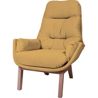Интерьерное кресло Шелтер-Мебель Бронкс (ножки - цвет натур. дерево, цвет ткани - 731)