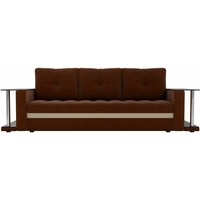 Диван Лига диванов Атланта М 2 стола 100113 (коричневый)
