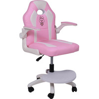 Кресло AksHome Jasmine white (ткань, розовый)