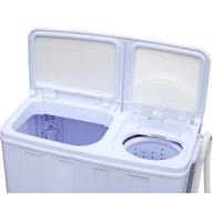Активаторная стиральная машина Optima МСП-68СТ (белое стекло/синие цветы)