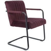 Интерьерное кресло Dutchbone Stitched Velvet (фиолетовый/черный) в Пинске