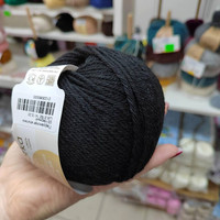 Пряжа для вязания Пехорка Перуанская альпака 02 50 г 150 м (черный)