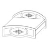 Кровать Неман мебель Василиса 200х160 (К2-160)