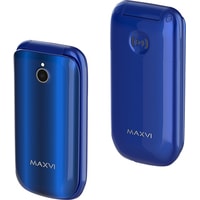 Кнопочный телефон Maxvi E3 Radiance (синий)
