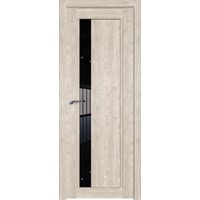 Межкомнатная дверь ProfilDoors 2.71XN L 60x200 (каштан светлый/стекло черный триплекс)