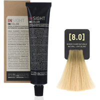 Крем-краска для волос Insight Incolor 8.0 натуральный светлый блонд