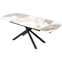 Кухонный стол M-City Rivoli 140 Gloss 614M04289 (Luxury Pandora Solid Ceramic/White)