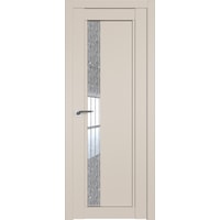 Межкомнатная дверь ProfilDoors 2.71U L 60x200 (санд/стекло дождь белый)