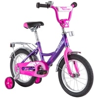 Детский велосипед Novatrack Vector 12 123VECTOR.LC20 (фиолетовый/розовый, 2020)