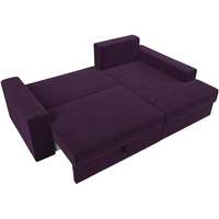 Угловой диван Mebelico Майами 15 114923 (правый, велюр, фиолетовый)
