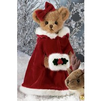 Классическая игрушка Bearington Мишка в красной шубе с бантиком (41 см)	[173133]