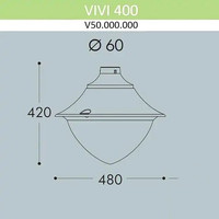 Садовый светильник Fumagalli Vivi V50.000.000.LXD6L