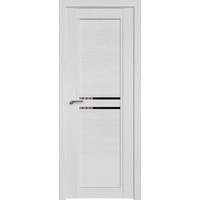 Межкомнатная дверь ProfilDoors 2.75XN R 80x200 (монблан, стекло черный триплекс)