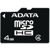 Карта памяти ADATA microSDHC (Class 4) 4GB (AUSDH4GCL4-R)