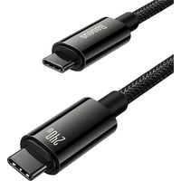 Кабель Baseus Tungsten Gold Fast Charging Data Cable USB Type-C - USB Type-C (1 м, черный)