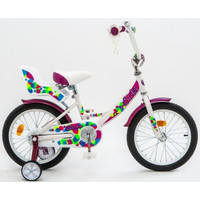 Детский велосипед Stels Echo 16 2022 (белый/фиолетовый)