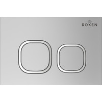 Унитаз подвесной Roxen Antares One Rimless 6 в 1 StounFix Slim 546881 (кнопка: хром)