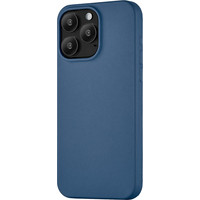 Чехол для телефона uBear Capital Leather для iPhone 15 Pro Max (темно-синий)