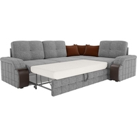 Угловой диван Mebelico Николь 60200 (серый/коричневый)