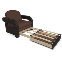 Кресло-кровать Мебель-АРС Кармен-2 (рогожка, шоколад)