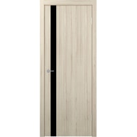 Межкомнатная дверь Юркас Stark ST12 ДО 60x200 (капучино/lacobel черный лак)