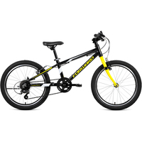 Детский велосипед Forward Rise 20 2.0 2022 (черный/желтый)