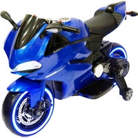 Электромотоцикл RiverToys A001AA (синий)