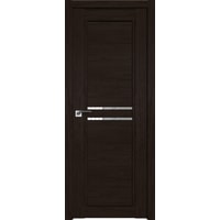 Межкомнатная дверь ProfilDoors 2.75XN L 80x200 (дарк браун, стекло дождь белый)
