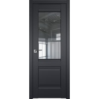 Межкомнатная дверь ProfilDoors Классика 2U L 80x200 (черный/прозрачное)