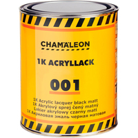 Автомобильная краска Chamaleon 1K Акриловая эмаль 1л 50020 (черный матовый)
