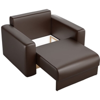 Кресло-кровать Mebelico Мэдисон 59227 (экокожа, коричневый)