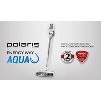 Вертикальный пылесос с влажной уборкой Polaris PVCS 7000 Energy Way Aqua (белый)