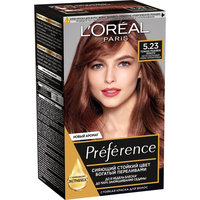 Крем-краска для волос L'Oreal Recital Preference 5.23 темное розовое золото