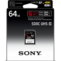 Карта памяти Sony SDXC SF-G Series UHS-II 64GB