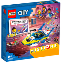 Конструктор LEGO City 60355 Детективные миссии водной полиции
