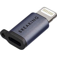 Адаптер Breaking 24568 Y02 Lightning - USB Type-C (фиолетовый)