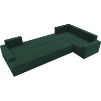 П-образный диван Mebelico Мэдисон-П 106888 (правый, зеленый/бежевый)