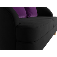 Диван Лига диванов Атико 109910 (черный/фиолетовый)