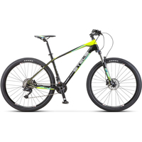 Велосипед Stels Navigator 790 D 27.5 2023 (черный/салатовый)
