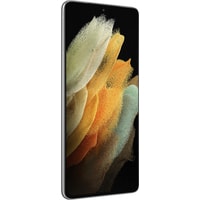 Смартфон Samsung Galaxy S21 Ultra 5G SM-G998B/DS 12GB/256GB Восстановленный by Breezy, грейд A (серебряный фантом)