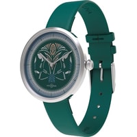 Наручные часы HVILINA Vycinanka Paparac-kvietka (Fern Flower Silver)